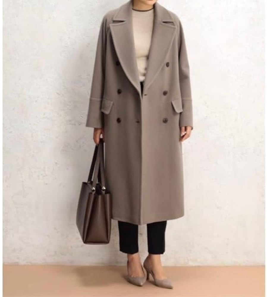 AOKI ウール100％ 静電気防止 ラグランスリーブコート